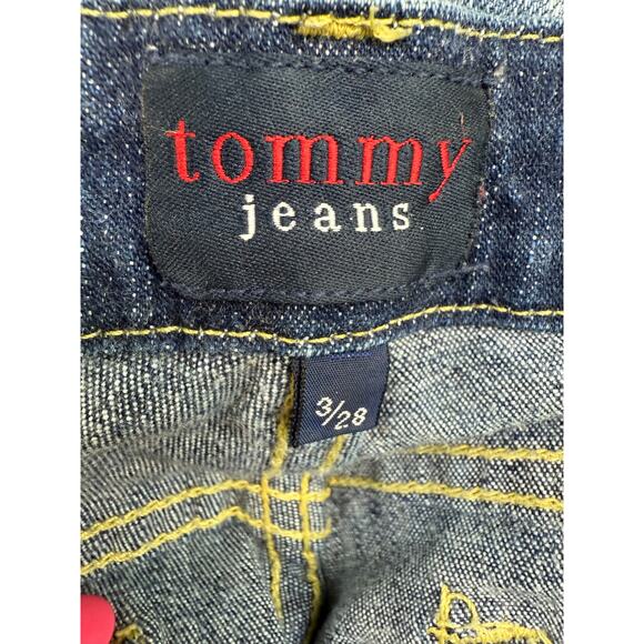 Tommy jeans vintage size 3 dark denim ankle 28 jeans y2k - Picture 7 of 7